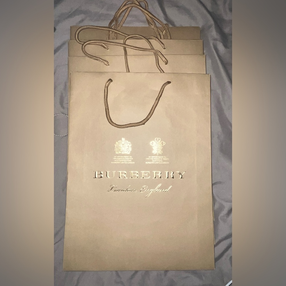 Authentic Burberry Bag / Burberry Store Shopping Gift Bags (4 Count)